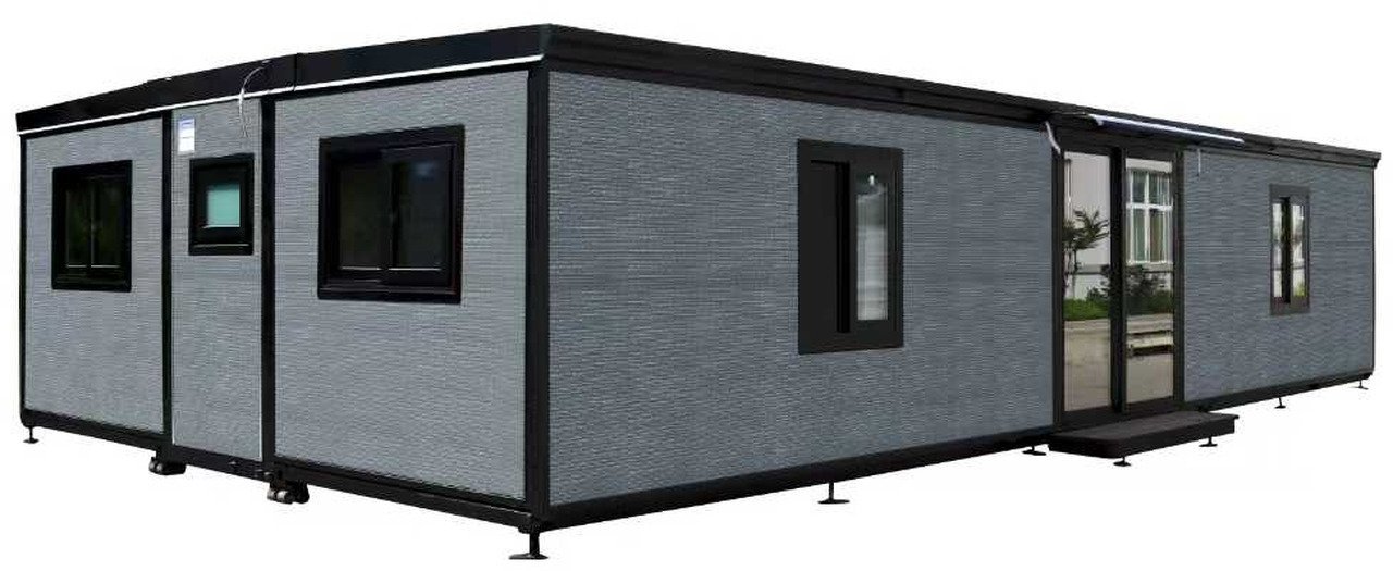 Conteneur comme habitat Deluxe 12x6m 3 chambres et cuisine
