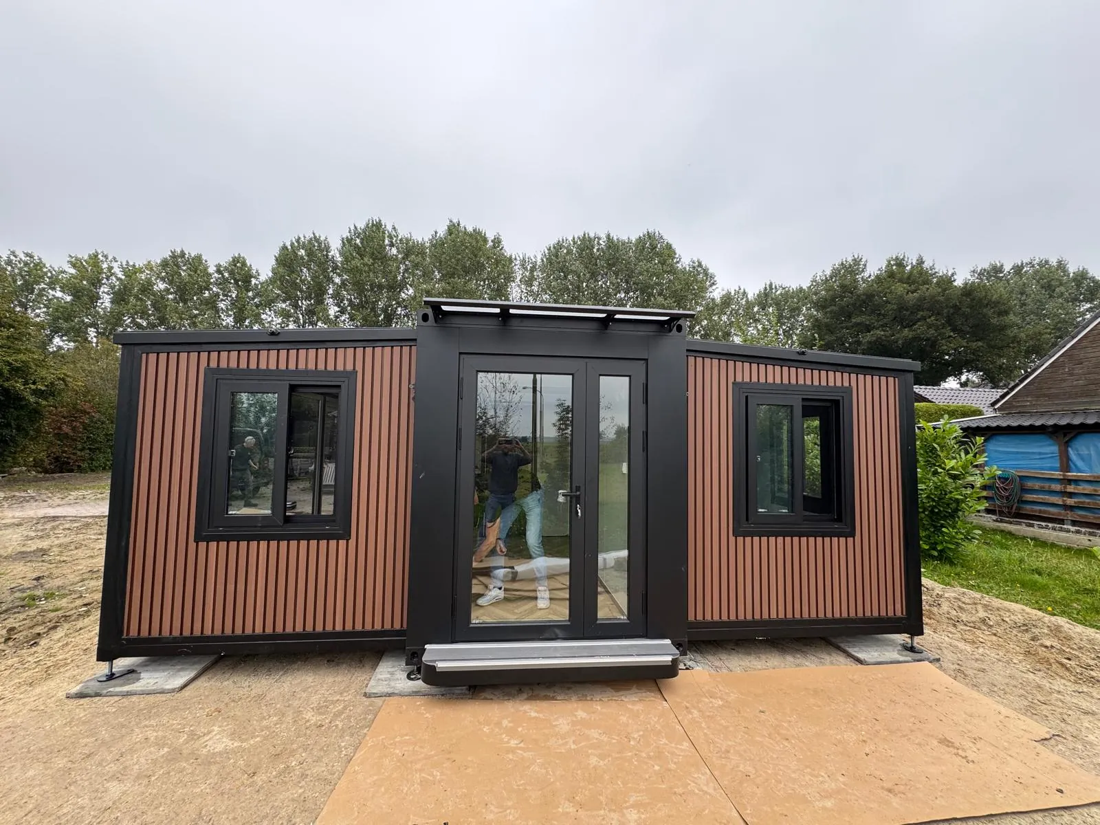 Conteneur maison 36,5 m², 2 chambres, salle de bain et cuisine